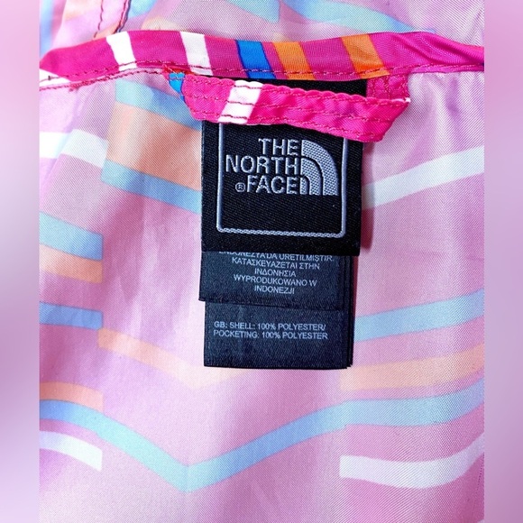 NWOT/ The North Face Girls  Hoodie Windbreaker Multi Color pink EUC 🌬️🩷 - Picture 13 of 13